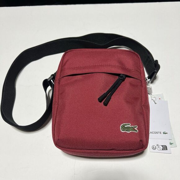 Lacoste Red Vertical Camera Bag - Picture 1 of 3